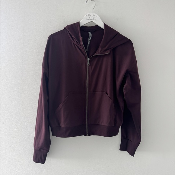 VUORI Halo Modern Full Zip Hoodie in Raisin S - Picture 4 of 7